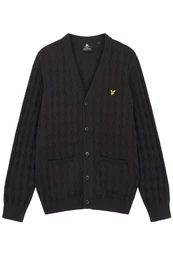 Cardigan Herren, Klassisch Mit Argyle Muster