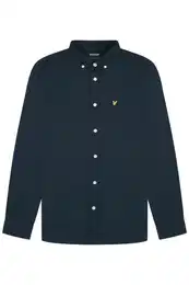 Langarmhemd Herren, 100% Baumwolle, Mit Button Down Kragen