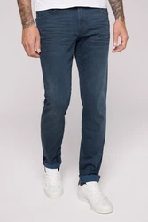 CAMP DAVID Regular-fit Jeans mit hoher Leibhöhe Dunkelblau/Hellblau/Blau