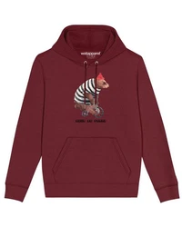 wat? Apparel Sweatshirt Tour de Franz Dunkelrot/Bordeaux