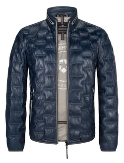 Milestone Lederjacke MS-Aversa Dunkelblau/Blau/Hellblau Milestone Lederjacke MS-Aversa Dunkelblau/Blau/Hellblau