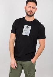 Alpha Industries Reflective Label T-Shirt Schwarz