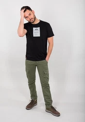 Alpha Industries Reflective Label T-Shirt Schwarz