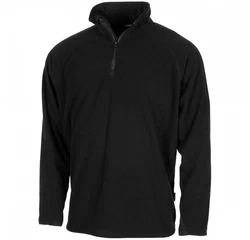 MFH Langarmshirt Troyer Microfleece schwarz