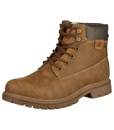 Stiefelette Lederimitat Schnrstiefelette