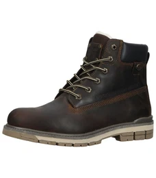 Stiefelette Leder Schnrstiefelette