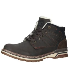 Stiefelette Lederimitat Schnrstiefelette
