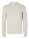SELECTED HOMME Rundhalspullover SLHDANE Grau/Khaki/Braun/Beige
