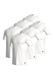 adidas Performance Poloshirt Crew Neck Shirt (6PK) Weiß/Creme/Dunkelblau