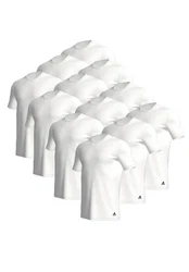 adidas Performance Poloshirt Crew Neck Shirt (12PK) Weiß/Creme
