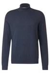 STREET ONE MEN Stehkragenpullover Dunkelblau/Grau/Blau