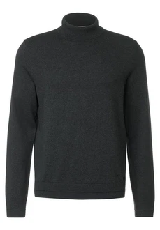 STREET ONE MEN Stehkragenpullover Dunkelgrau/Schwarz/Dunkelblau/Grau