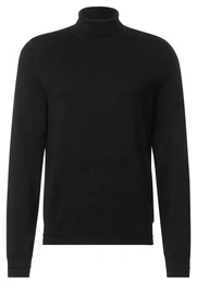 Stehkragenpullover in Melange Optik