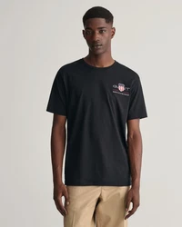 GANT T-Shirt REG ARCHIVE SHIELD EMB Schwarz
