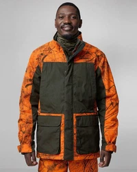 Fjällräven Outdoorjacke Brenner Pro Drückjagd & Treibjagd Dunkelgrün/Grün/Orange