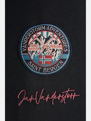 Jan Vanderstorm Outdoorjacke REIMAR mit Kapuze Schwarz/Grau/Blau/Dunkelblau