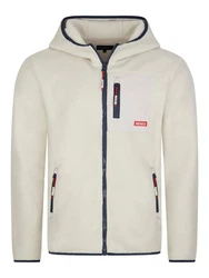 riverso Herren Kapuzenjacke RIVHenning Regular Fit Hoodie Jacke Reißverschluss Fleecejacke Beige/Birch Beige