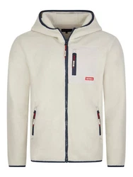 riverso Herren Kapuzenjacke RIVHenning Regular Fit Hoodie Jacke Reißverschluss Fleecejacke Beige/Birch Beige