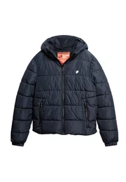 Steppjacke Herren Jacke HOODED SPORTS PUFFER JACKET Eclipse Navy