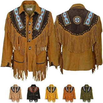 German Wear Trachtenjanker GW960J Westernjacke Reiter Jacke Western-Lederjacke 