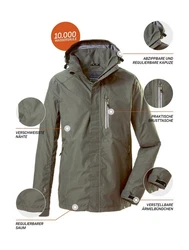 Killtec Outdoorjacke Carleb Dunkelgrün