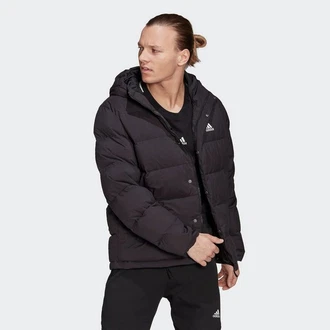 adidas Sportswear Outdoorjacke HELIONIC HOODED Schwarz/Lila/Rosa adidas Sportswear Outdoorjacke HELIONIC HOODED Schwarz/Lila/Rosa