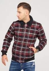 2Y Premium Outdoorjacke LIJAN Dunkelrot/Rot/Bordeaux/Schwarz/Hellblau