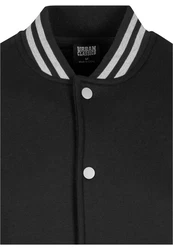 Urban Classics Herren College Sweatjacket Hellgrau/Dunkelgrau/Grau/Schwarz