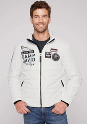 CAMP DAVID Outdoorjacke mit Windbreaker-Bündchen Weiß/Creme