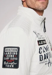 CAMP DAVID Outdoorjacke mit Windbreaker-Bündchen Weiß/Creme