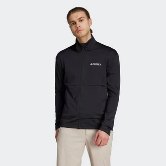 adidas TERREX Fleecejacke MULTI LIGHT Dunkelgrau/Hellgrau/Hellblau/Schwarz/Lila/Dunkelblau