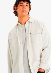 Levi's Langarmhemd JACKSON WORKER Khaki/Hellgrün/Grau/Hellgrau