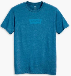 Levi's T-Shirt CREWNECK TEE mit Logo-Front-Print blau/saphir