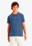 Levi's T-Shirt CREWNECK TEE mit Logo-Front-Print blau/saphir