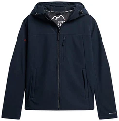 Superdry Softshelljacke HOODED SOFT SHELL JACKET Dunkelblau