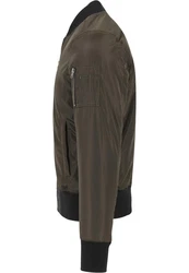 Urban Classics Herren 2-Tone Bomber Jacket Dunkelgrün/Khaki