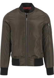Urban Classics Herren 2-Tone Bomber Jacket Dunkelgrün/Khaki