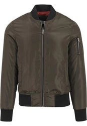 Urban Classics Herren 2-Tone Bomber Jacket Dunkelgrün/Khaki