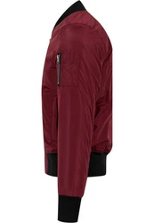 Urban Classics Herren 2-Tone Bomber Jacket Dunkelrot/Rot