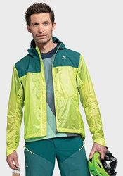Schöffel Bikerjacke Hybrid Jkt Flow Trail Neonfarben/Grün