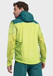 Schöffel Bikerjacke Hybrid Jkt Flow Trail Neonfarben/Grün