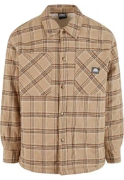 Langarmhemd Herren Flannel Quitted Shirt Jacket (1-tlg)