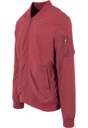 Urban Classics TB1258 Light Bomber Bomberjacke Rot/Dunkelrot