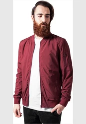Urban Classics TB1258 Light Bomber Bomberjacke Rot/Dunkelrot