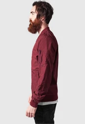 Urban Classics TB1258 Light Bomber Bomberjacke Rot/Dunkelrot
