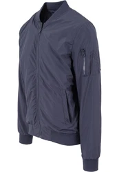 Urban Classics TB1258 Light Bomber Bomberjacke Blau/Dunkelblau/Grau
