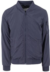 Urban Classics TB1258 Light Bomber Bomberjacke Blau/Dunkelblau/Grau