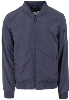 Urban Classics TB1258 Light Bomber Bomberjacke Blau/Dunkelblau/Grau