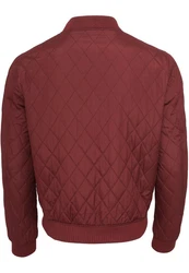 Urban Classics Jacke 'Diamond Quilt' Dunkelrot/Bordeaux/Rot/Braun