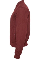Urban Classics Jacke 'Diamond Quilt' Dunkelrot/Bordeaux/Rot/Braun